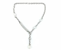 Halskette Mikimoto Dame in Weißgold Diamante 3.50 Ct CBG50WB - CBG50WB